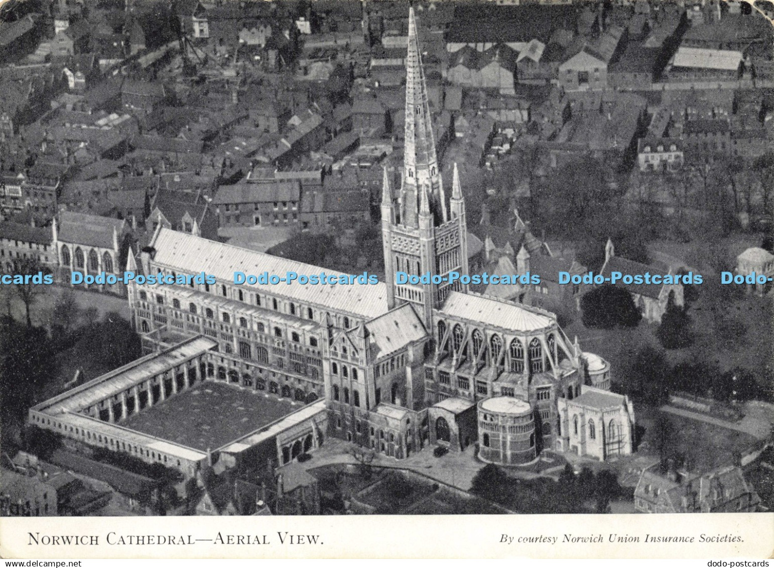 D199694 Norwich Cathedral Aerial View Norwich Union Insurance Societies