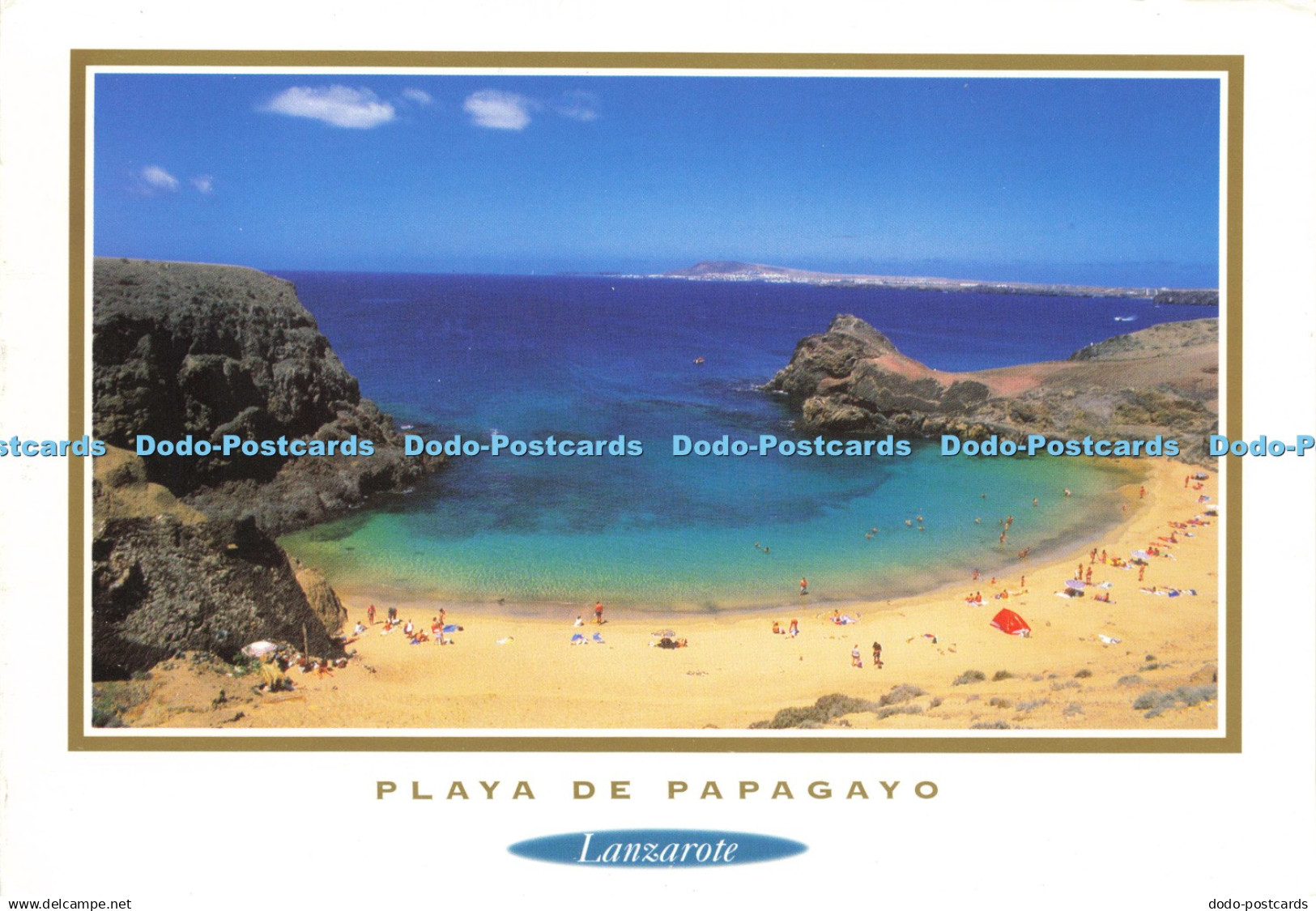 D200020 Playa de Papagayo Lanzarote Pictorama Lanzarote Card Aquiles L Ros 2000