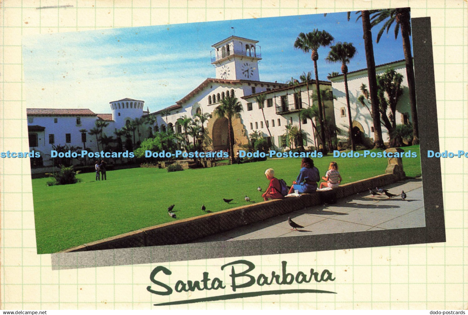 D200951 Santa Barbara Courthouse Santa Barbara Postcard Mike Roberts Foto Graph