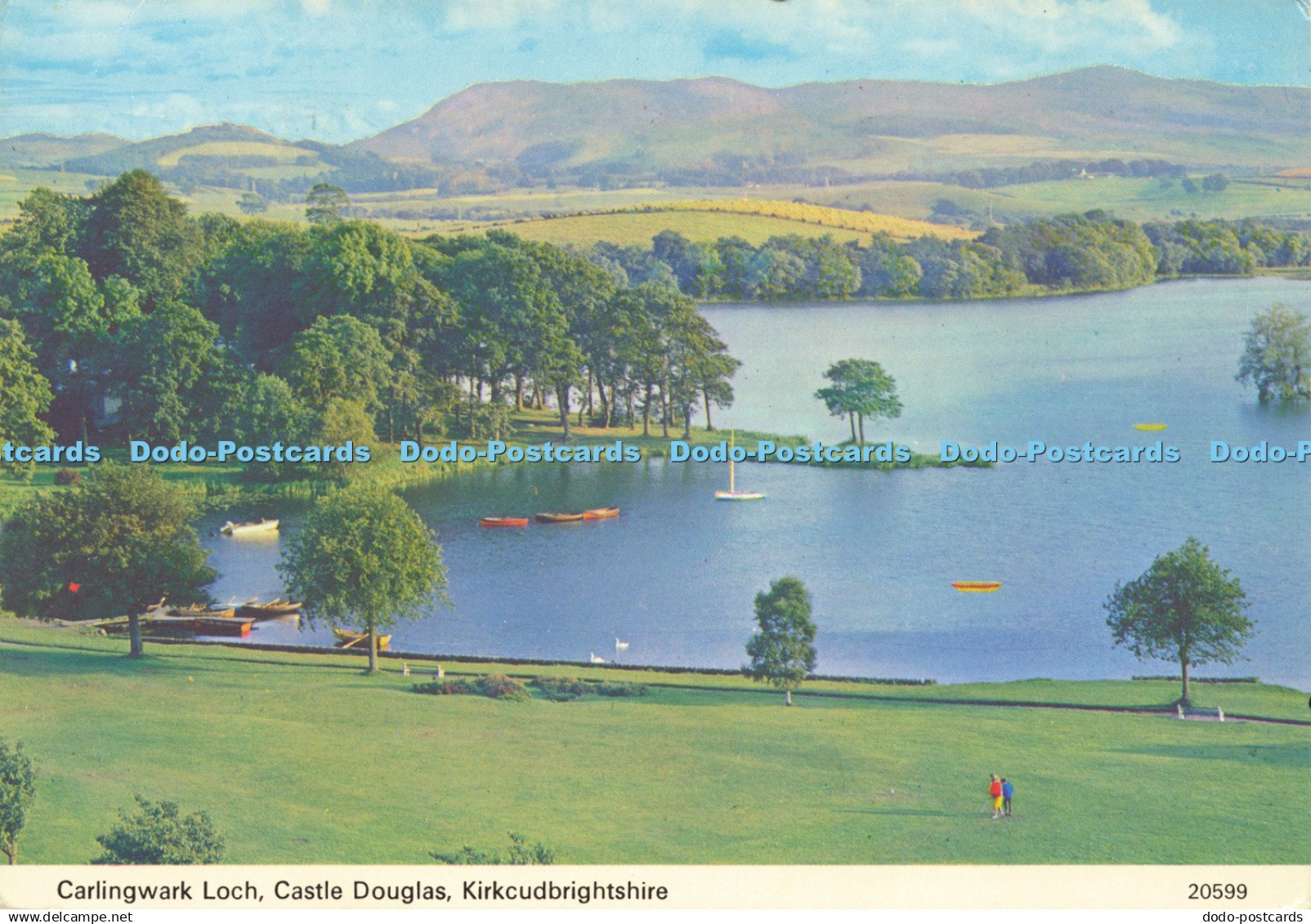 D201131 Kirkcudbrightshire Castle Douglas Carlingwark Loch Whiteholme Hail Caled