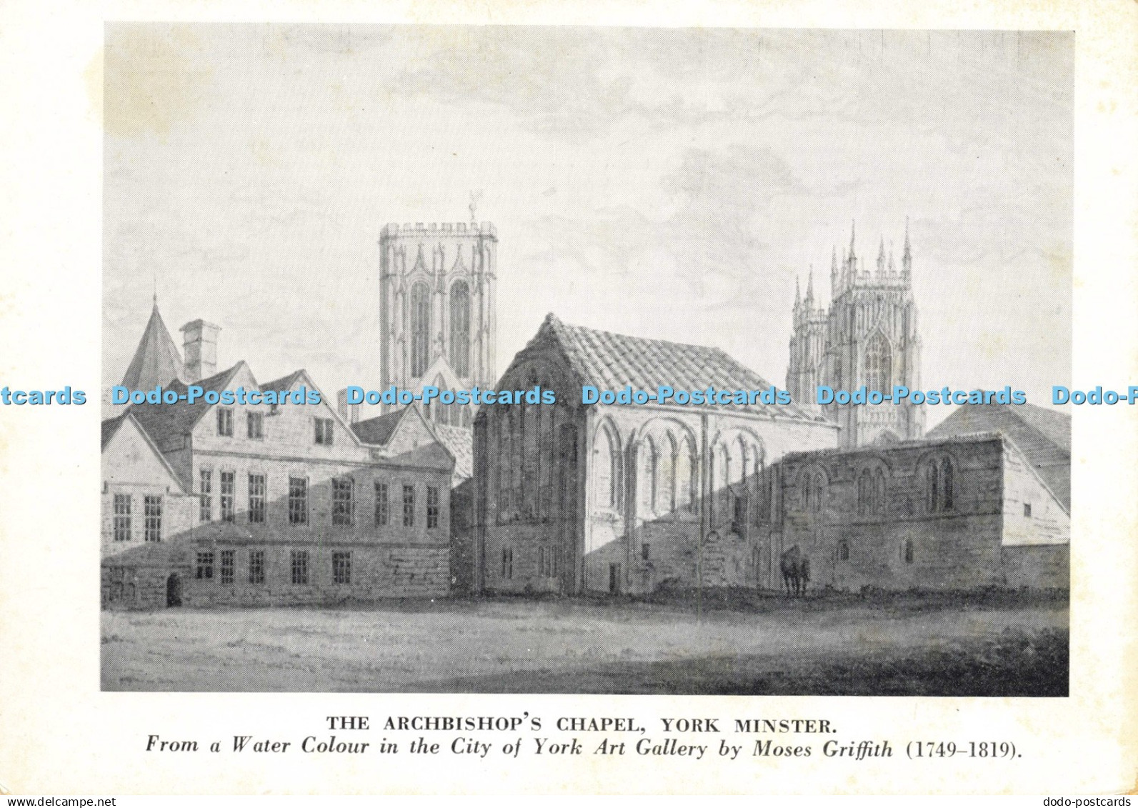 D201379 York Minster The Archbishop Chapel City of York Art Gallery York Water C