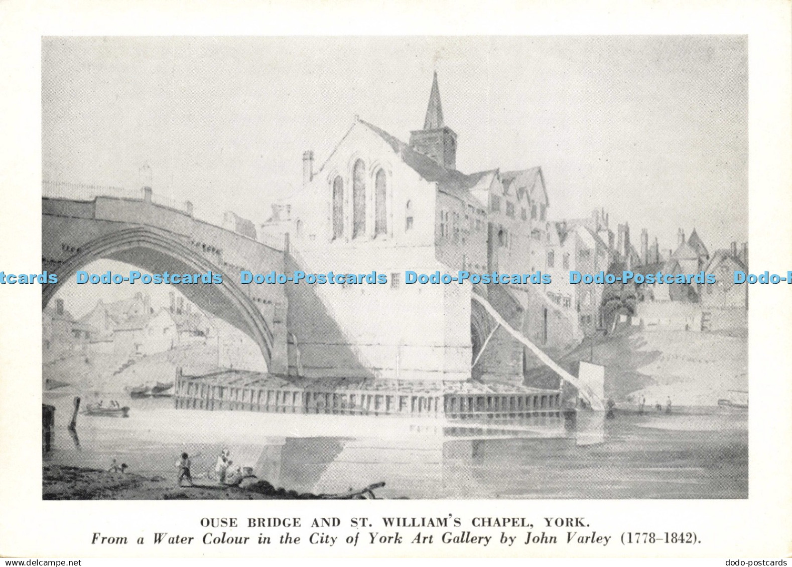 D201382 York Ouse Bridge and St William Chapel City of York Art Gallery York Wat