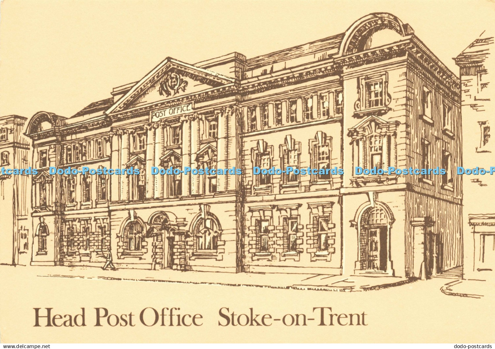 D201612 Stoke on Trent Head Post Office Midlands Postal Board Picture Card