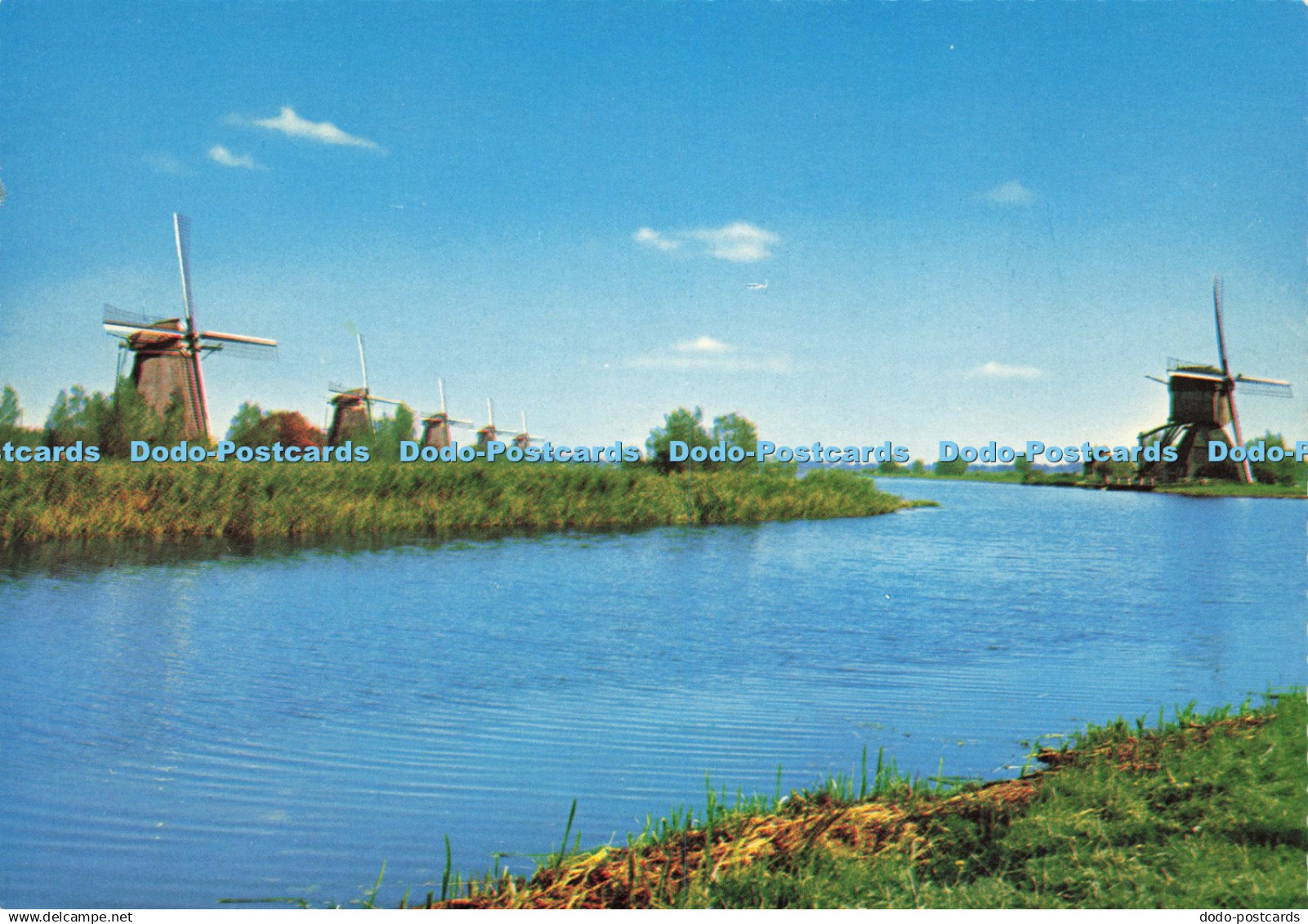 D203910 Dutch Windmill Kinderdijk Gebr Spanjersberg