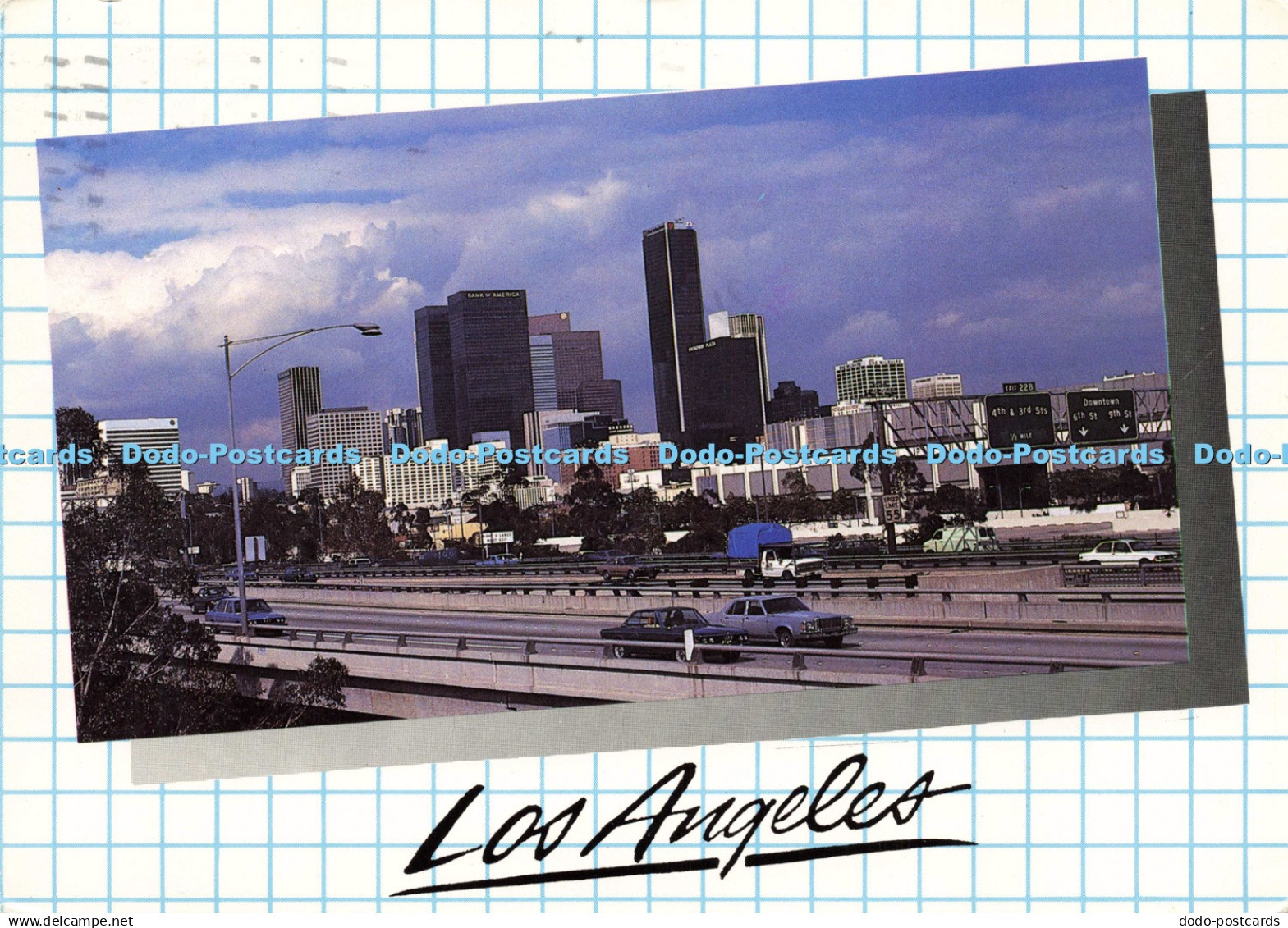 D206432 Los Angeles Magnificent Los Angeles Skyline Continental Postcard Barbara