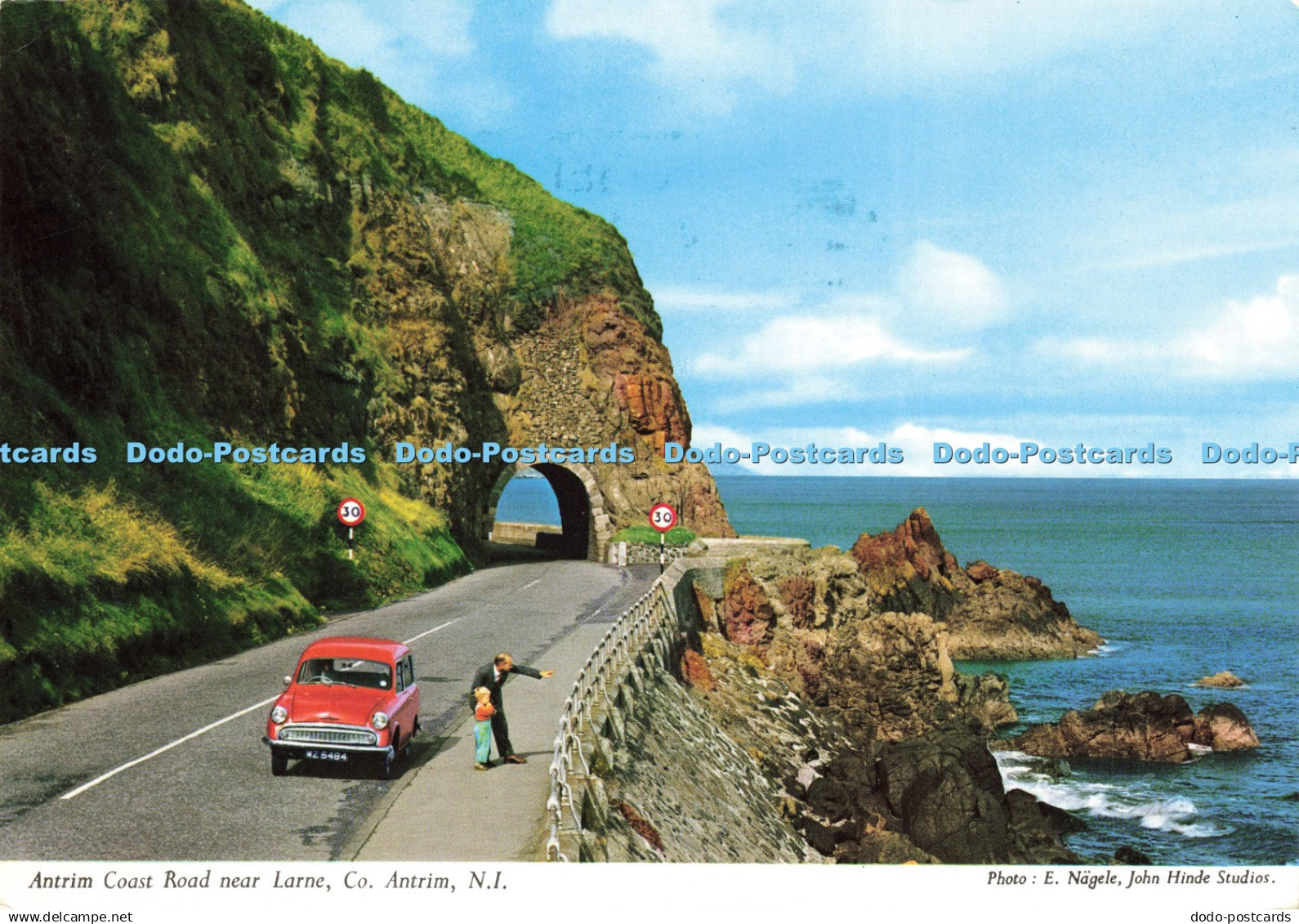 D210766 N I Antrim Coast Road Near Larne Co Antrim John Hinde E Nagele 1969