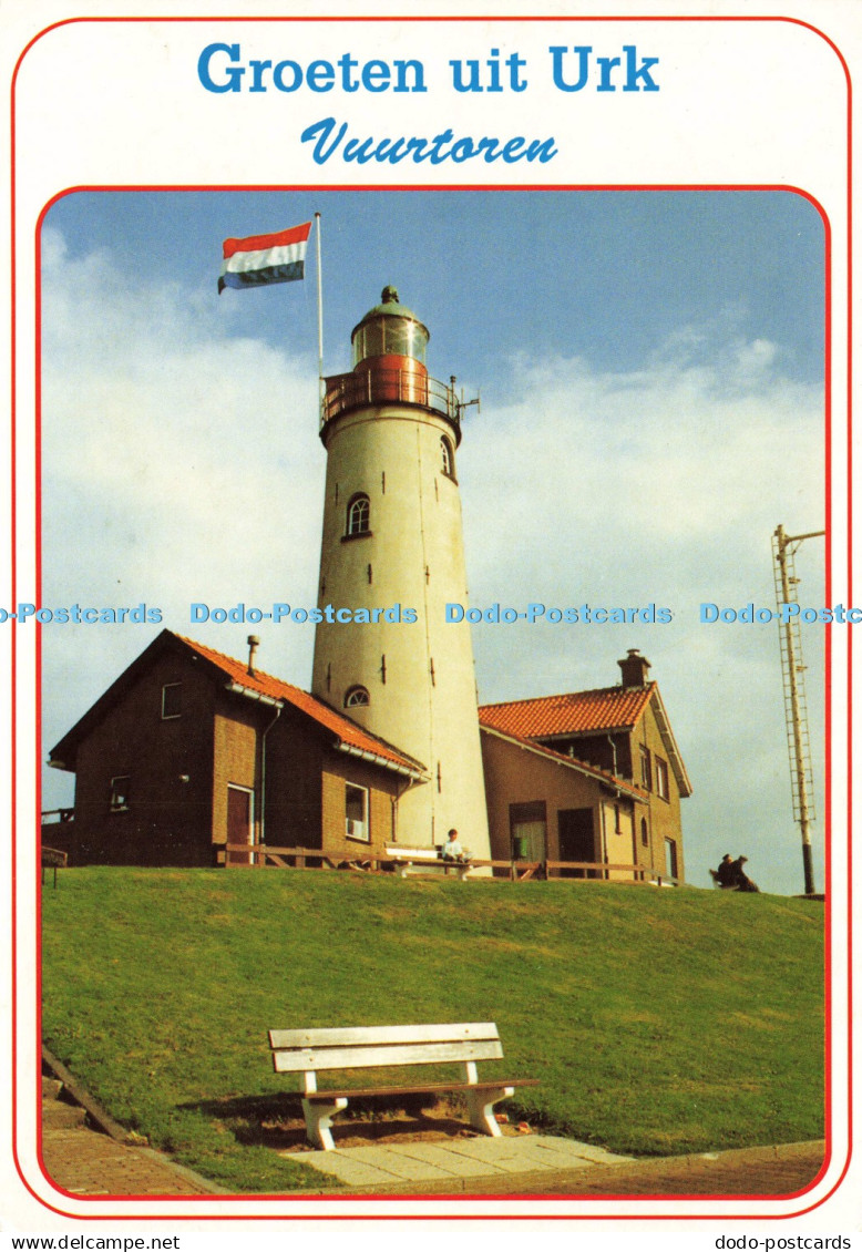 D213058 Groeten Uit Urk Vuurtoren Meulen Sneek