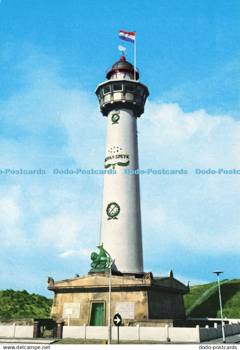 D214087 Vuurtoren Groeten uit Egmond aan Zee Van Leer