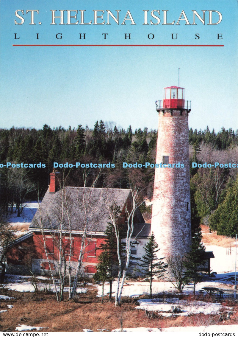 D214235 St Helena Island Lighthouse Perrin Souvenir Distributors