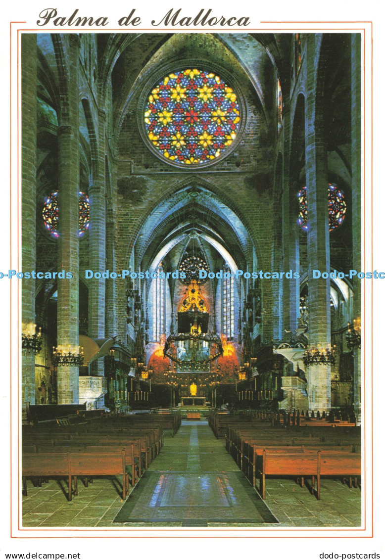 D214784 Palma de Mallorca Espana La Catedral Vista Interior Siglo XIII Palma