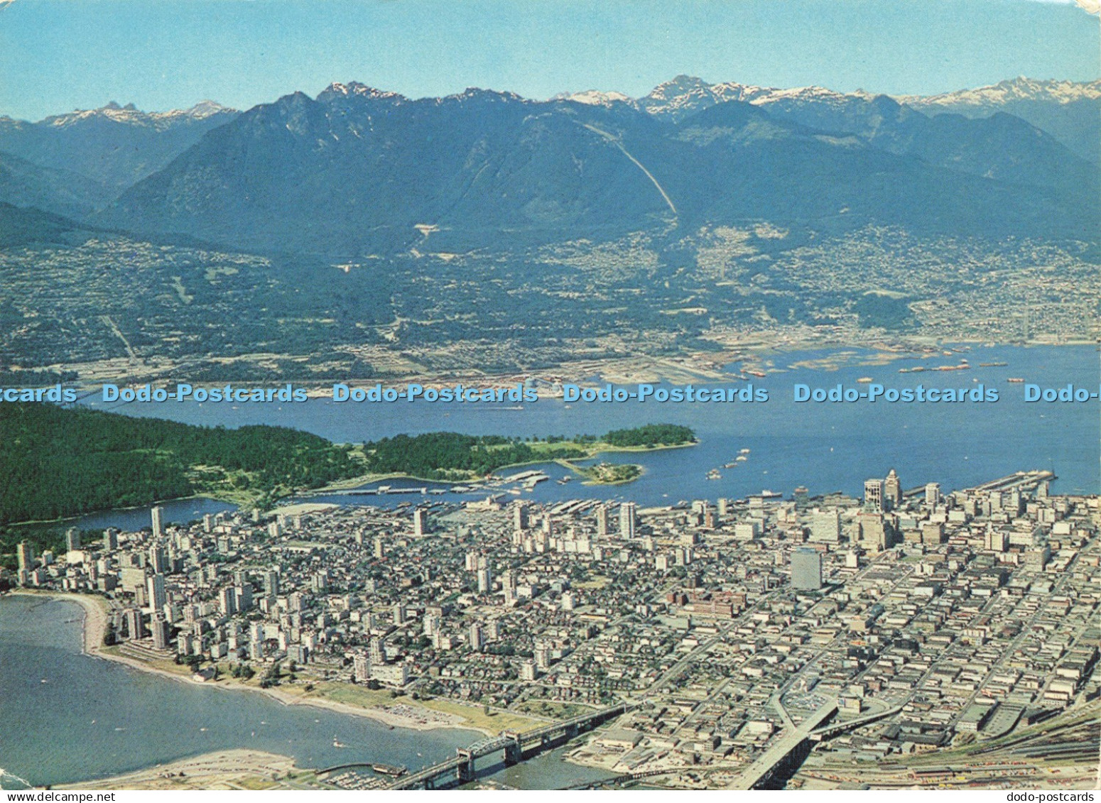 D216470 Canada Vancouver B C Aerial of Vancouver Centre Natural Color Production