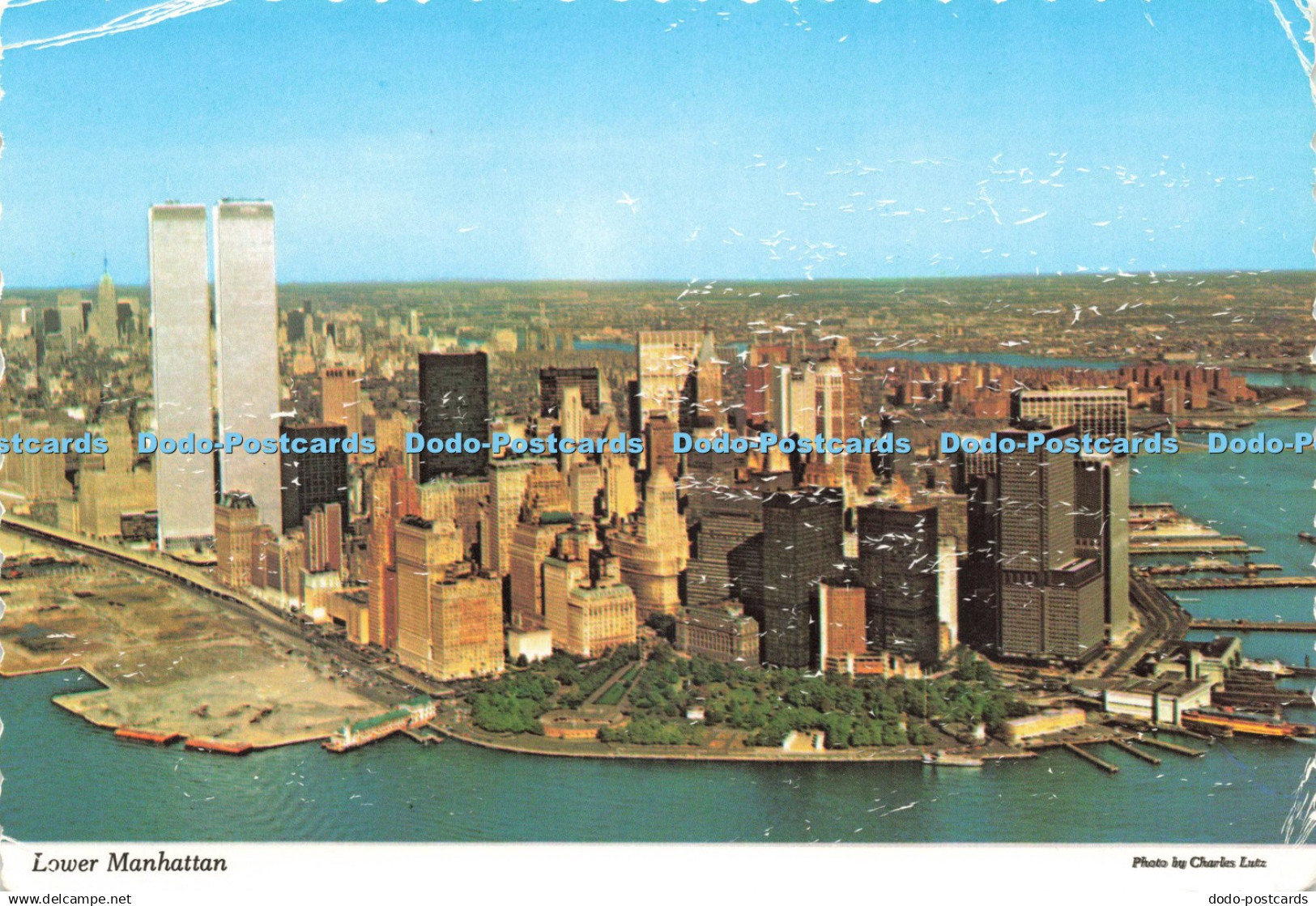 D218248 Lower Manhattan Manhattan Post Card Dexter Press Charles Lutz