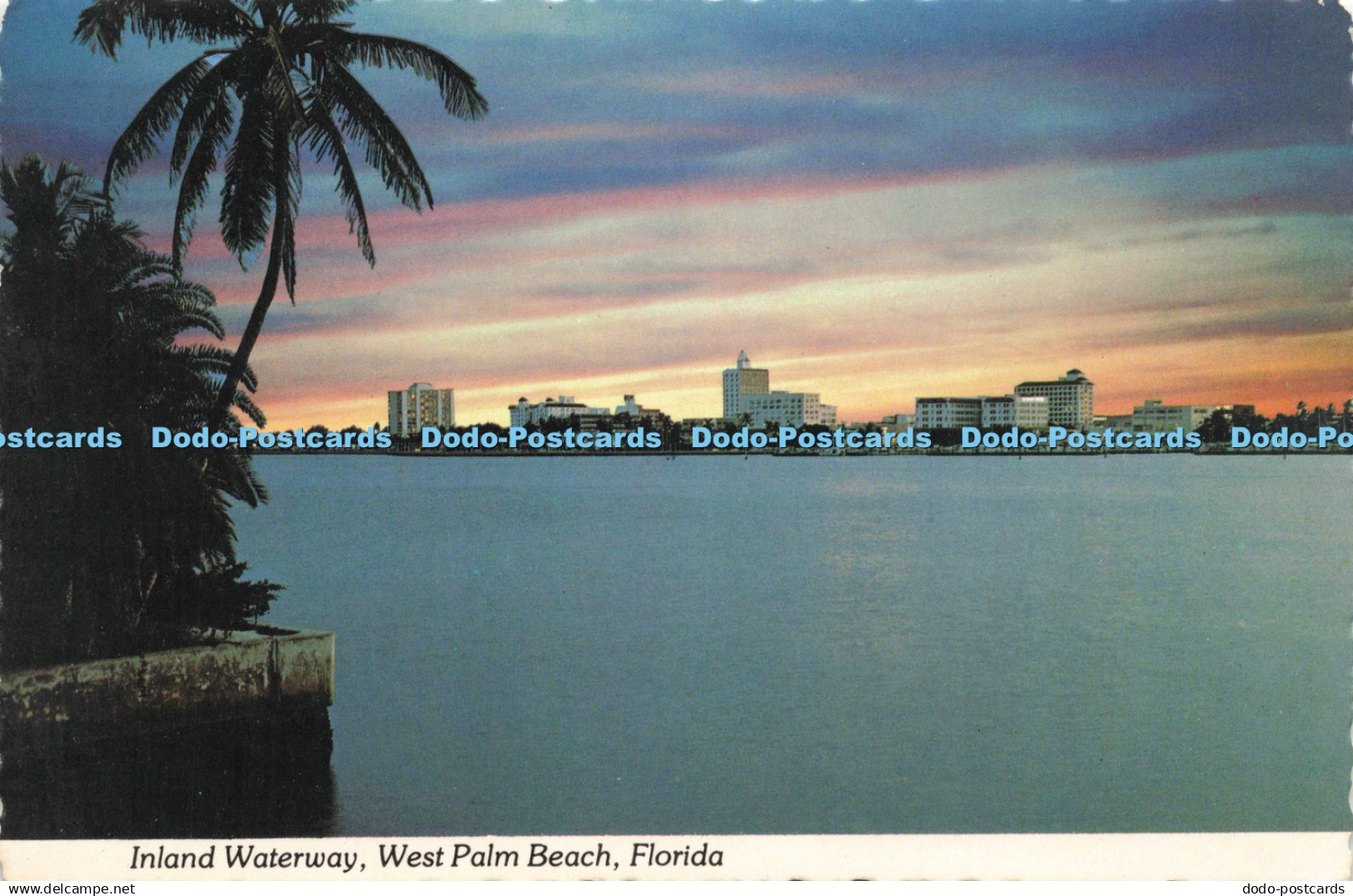 D219274 Florida Inland Waterway West Palm Beach Lusterchrome Tichnor Bros D and