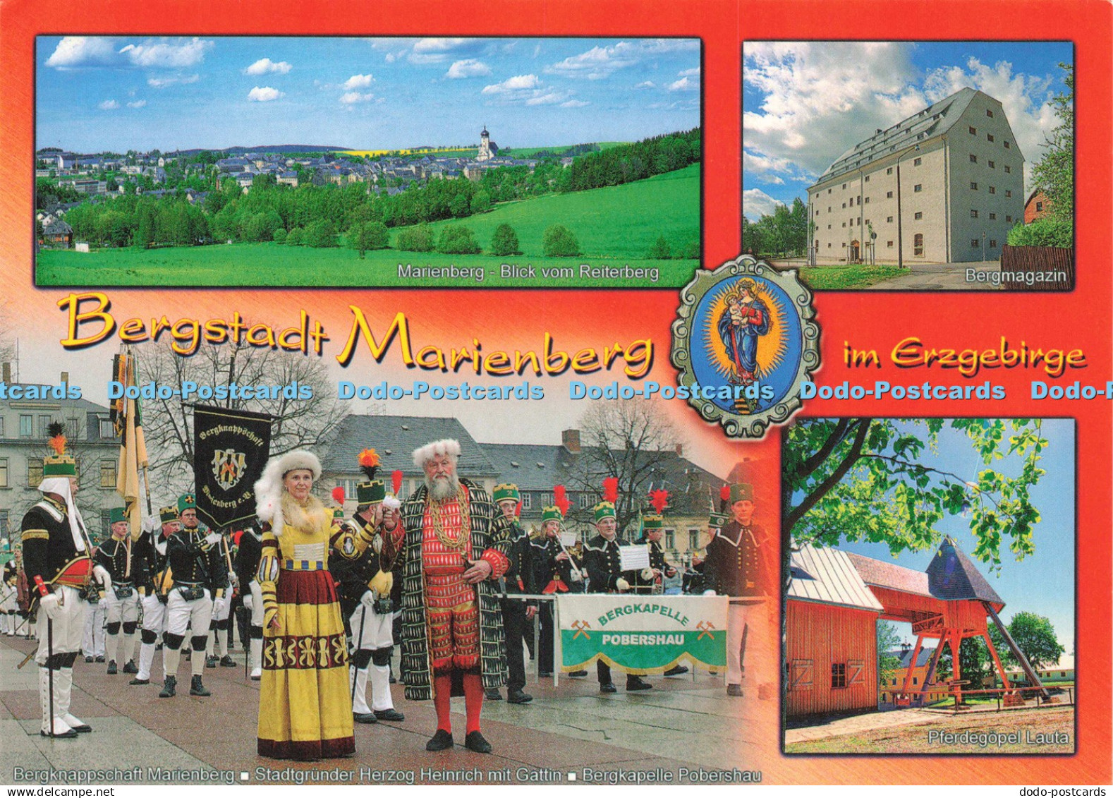 D220093 Bergstadt Marienberg im Erzgebirge Bergmagazin Marienberg Blick vom Reit