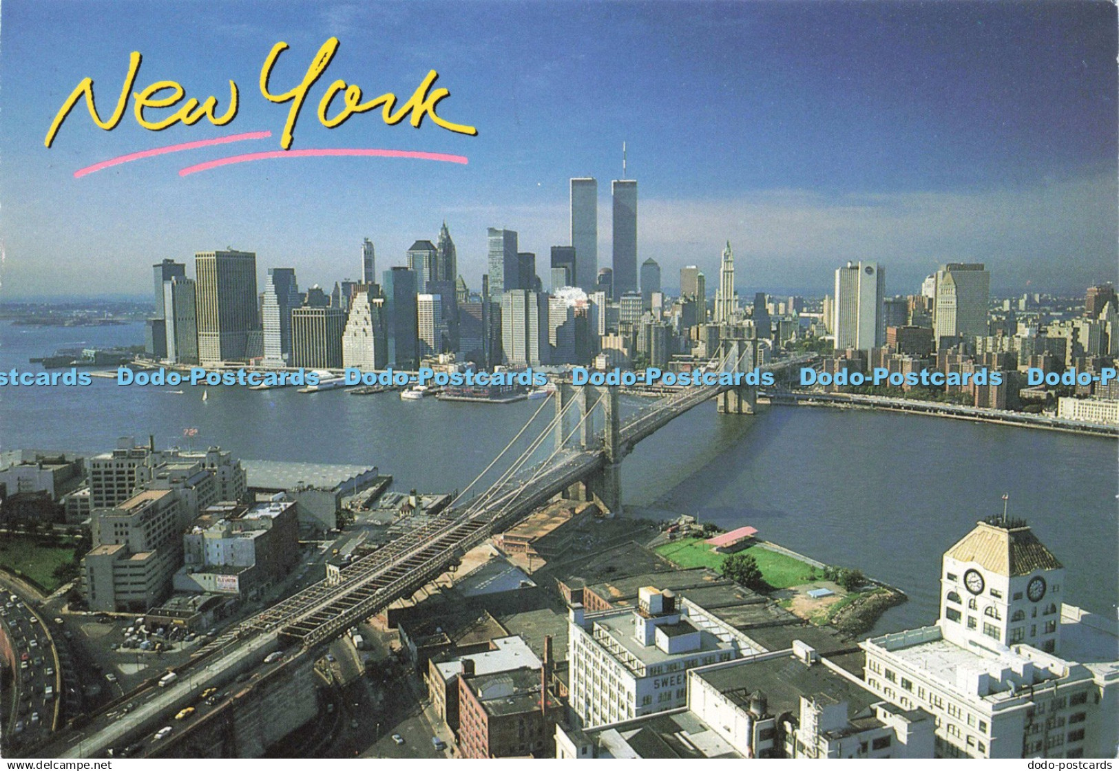 D224581 New York Brooklyn Bridge Links Brooklyn and Manhattan Island The Postcar