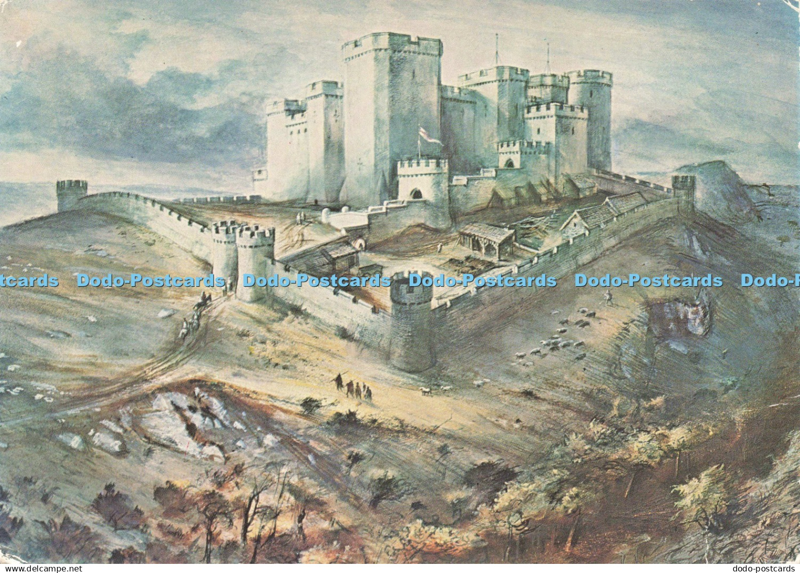 D226129 Carmarthenshire Carreg Cennen Castle Hindson Print Group Ltd Crown