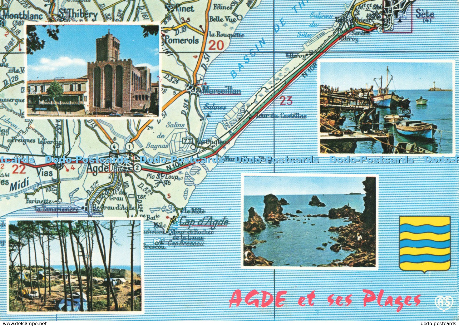 D228843 Agde et ses Plage Le Grau d Agde La Tamarissiere Le Cap d Agde APA POUX