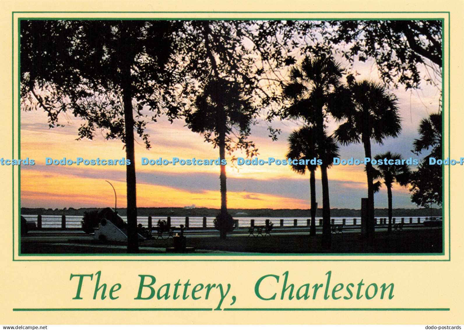 D230984 Charleston The Battery White Point Gardens Charleston Postcard Co Plasti