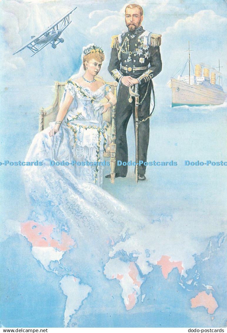 D235306 Prince George Duke Of York To Princess Mary to Teck Later King George V