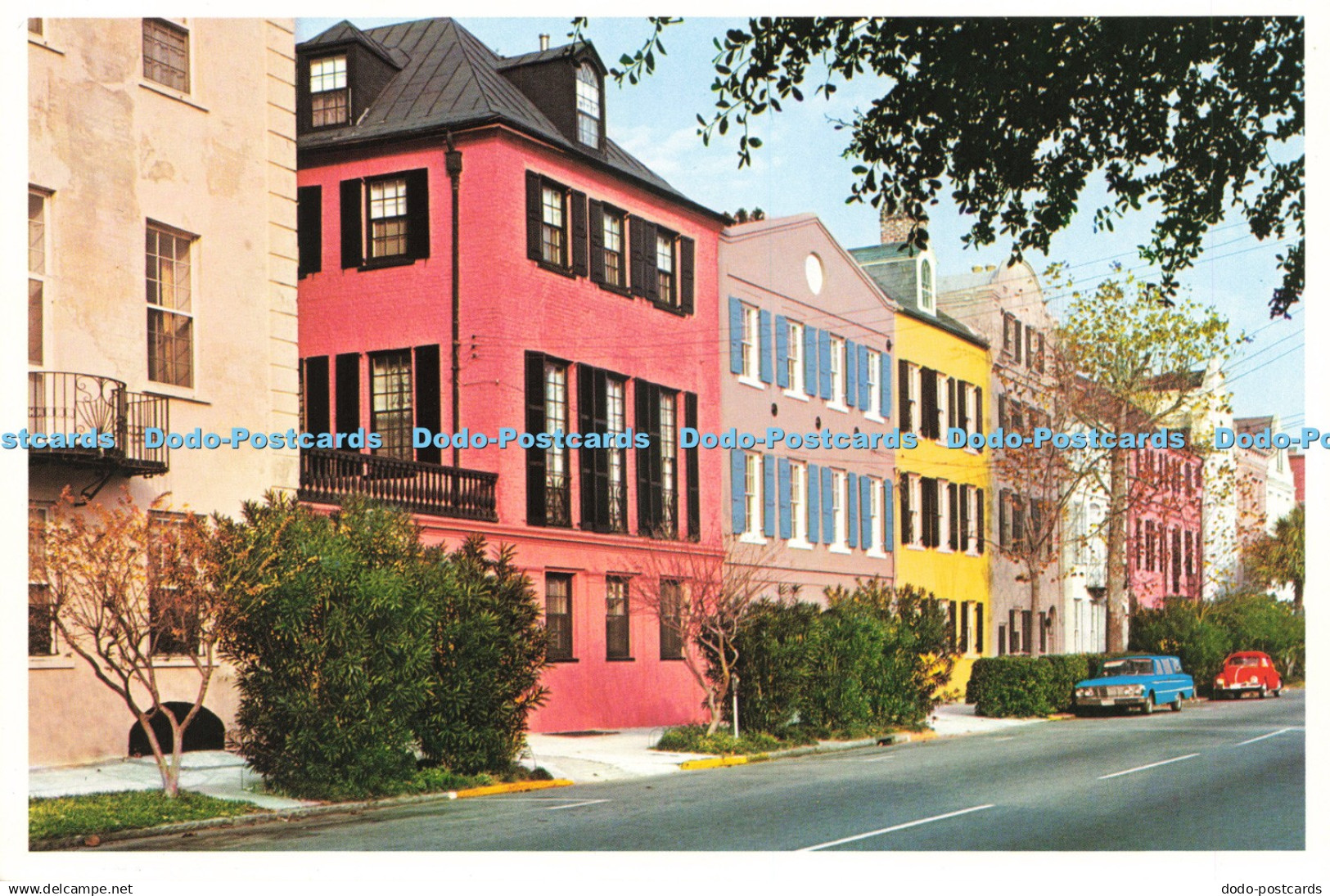 D236926 S C Charleston Rainbow Row Charleston Post Card