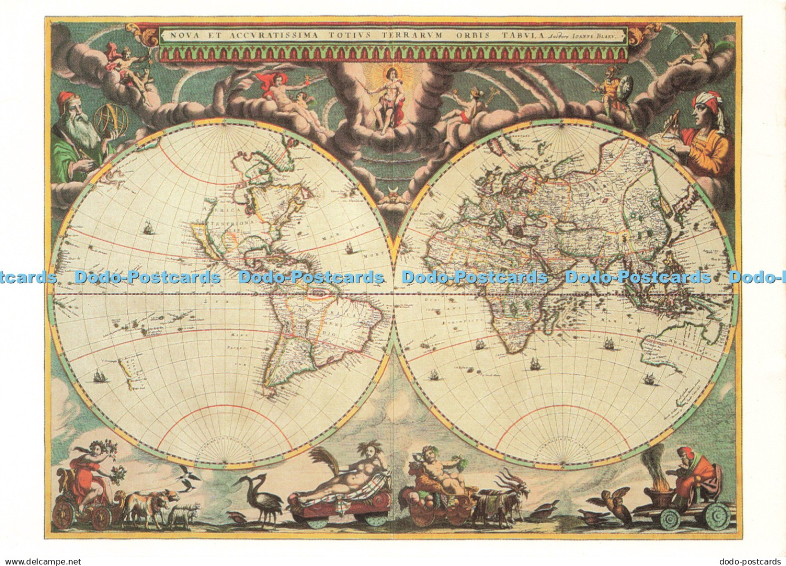 D236957 World Map Johann Blaeu Pomegranate Courtesy The Huntington Library Art C