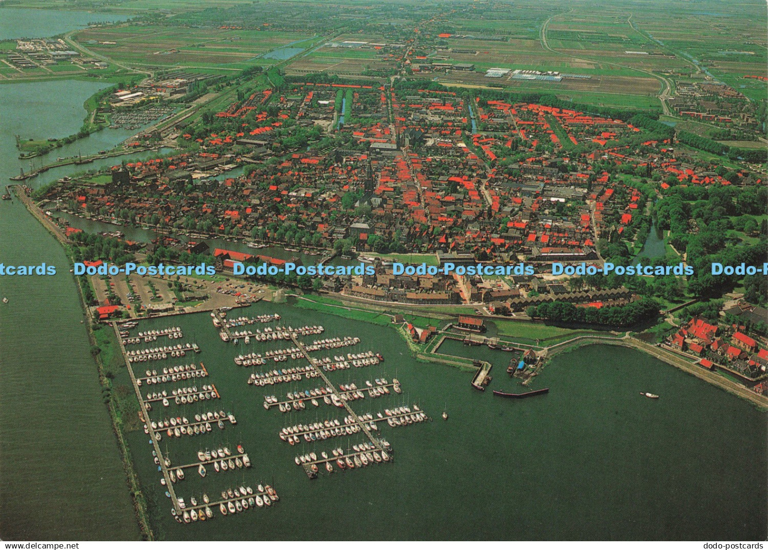 D239041 Enkhuizen Luchtopname Aviafoto De Boekenhoek