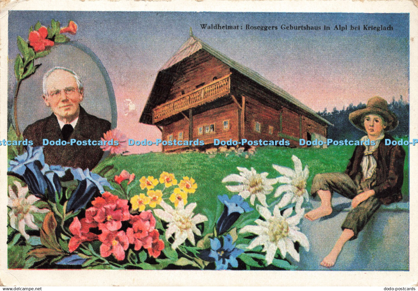 D239113 Waldheimat Roseggers Geburtshaus in Alpl bei Krieglach Franz Knollmuller