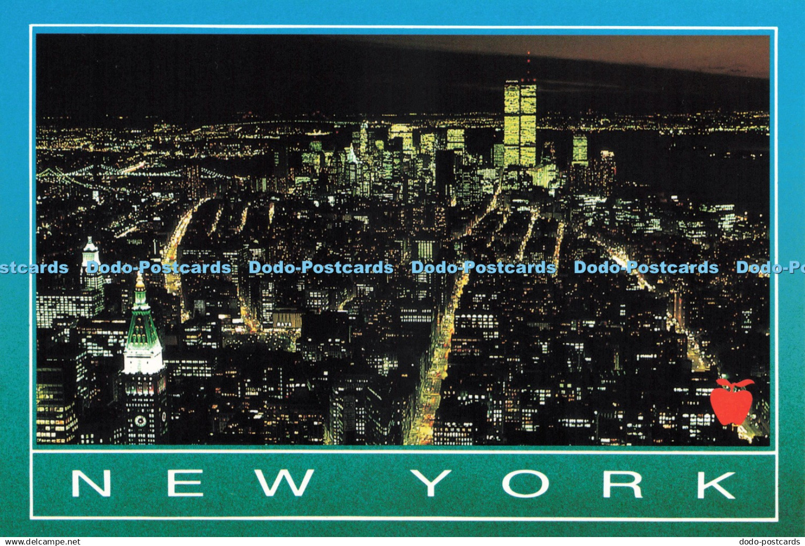 D239181 New York Looking South High Over Midtown Manhattan Manhattan Post Card A