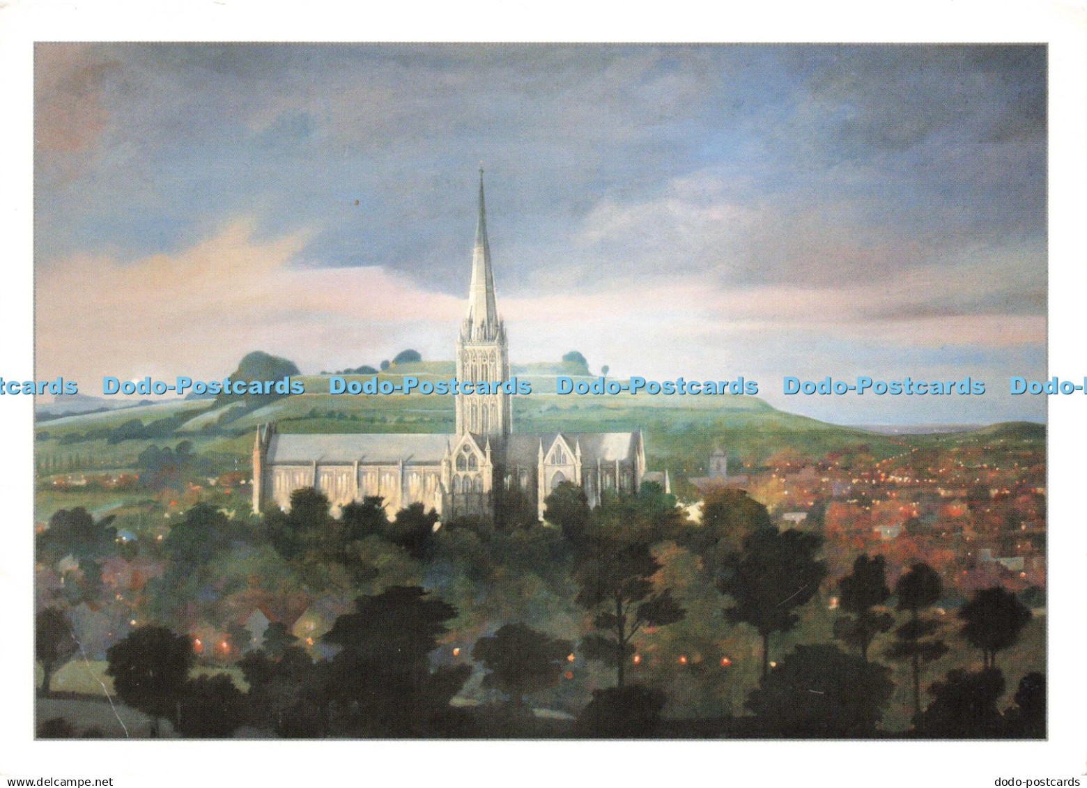 D242292 Salisbury Cathedral detail at Salisbury District Hospital Diana de Vere