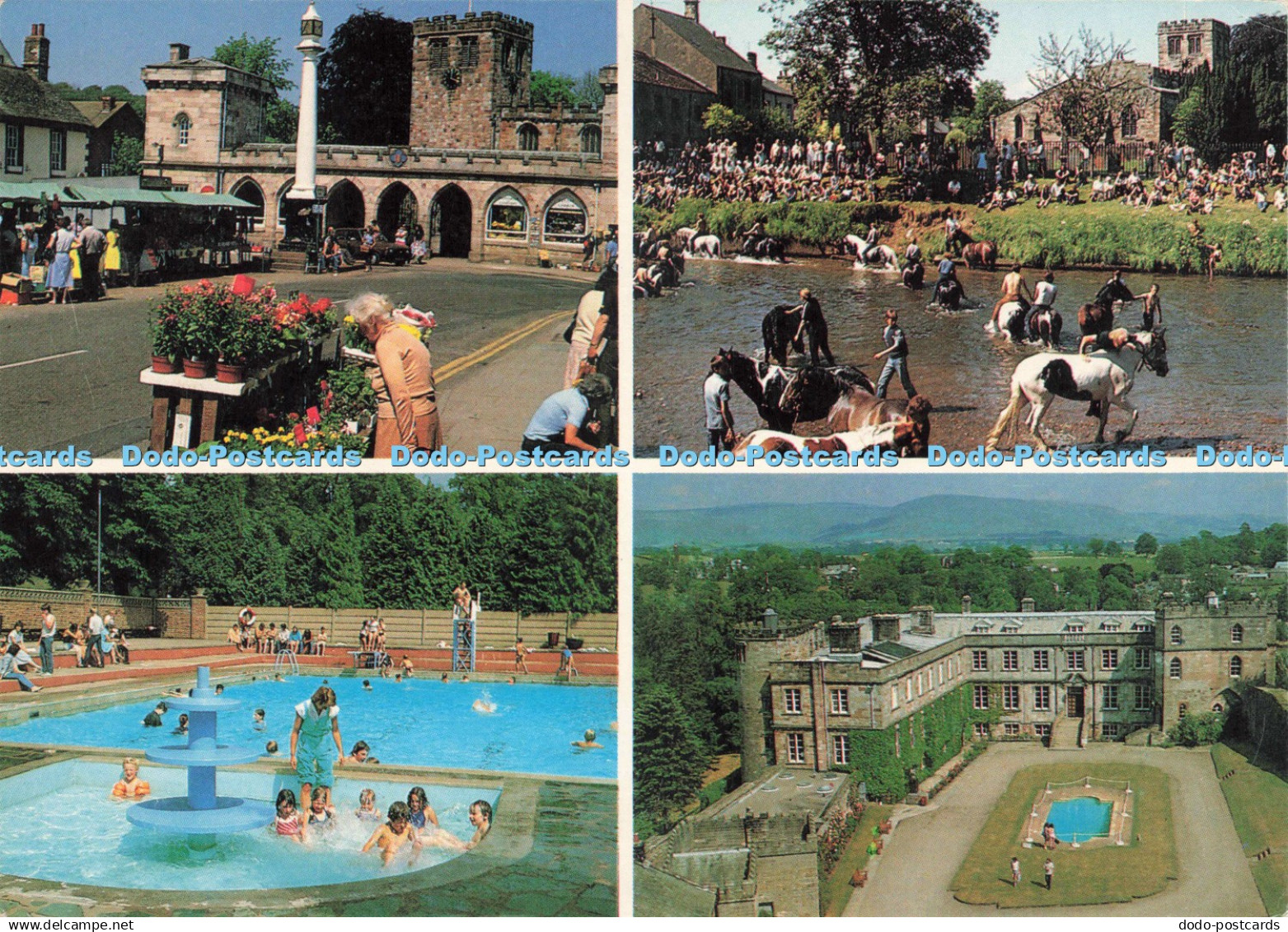 D242350 Appleby in Westmorland Historic County Town Market Place Swimming Pool M