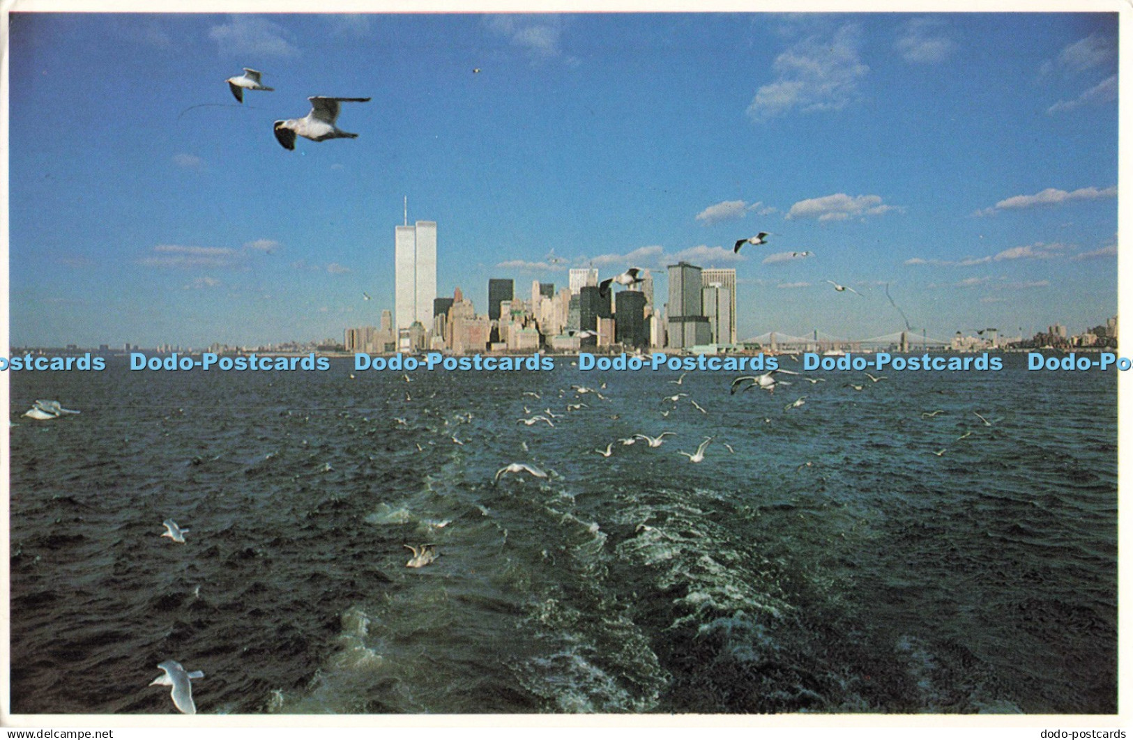 D242519 Skyline of Lower Manhattan from the Staten Island Ferry American Souveni