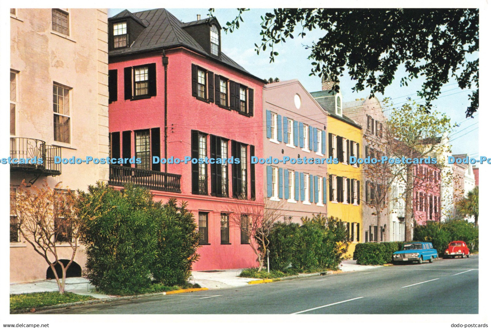 D242581 Charleston S C Rainbow Row Charleston Post Card Co Crocker