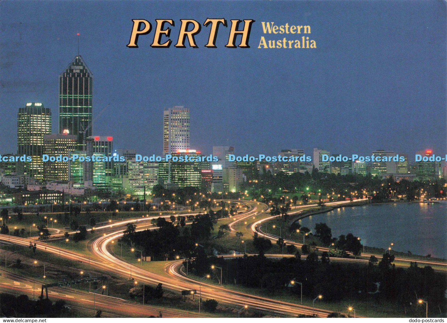 D242814 Perth Western Australia An Evening View of Perth from Kings Park Nucolou