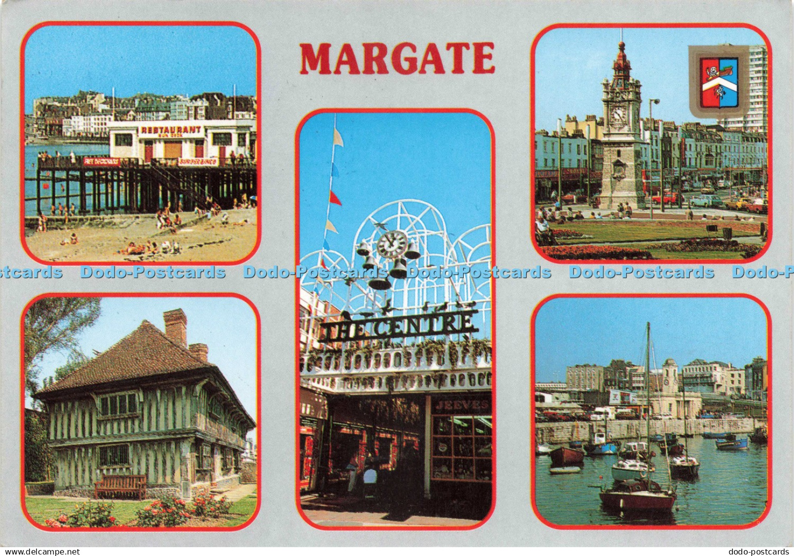 D243067 Margate Margate Harbour The Tudor House Elgate Postcards Multi View 1989