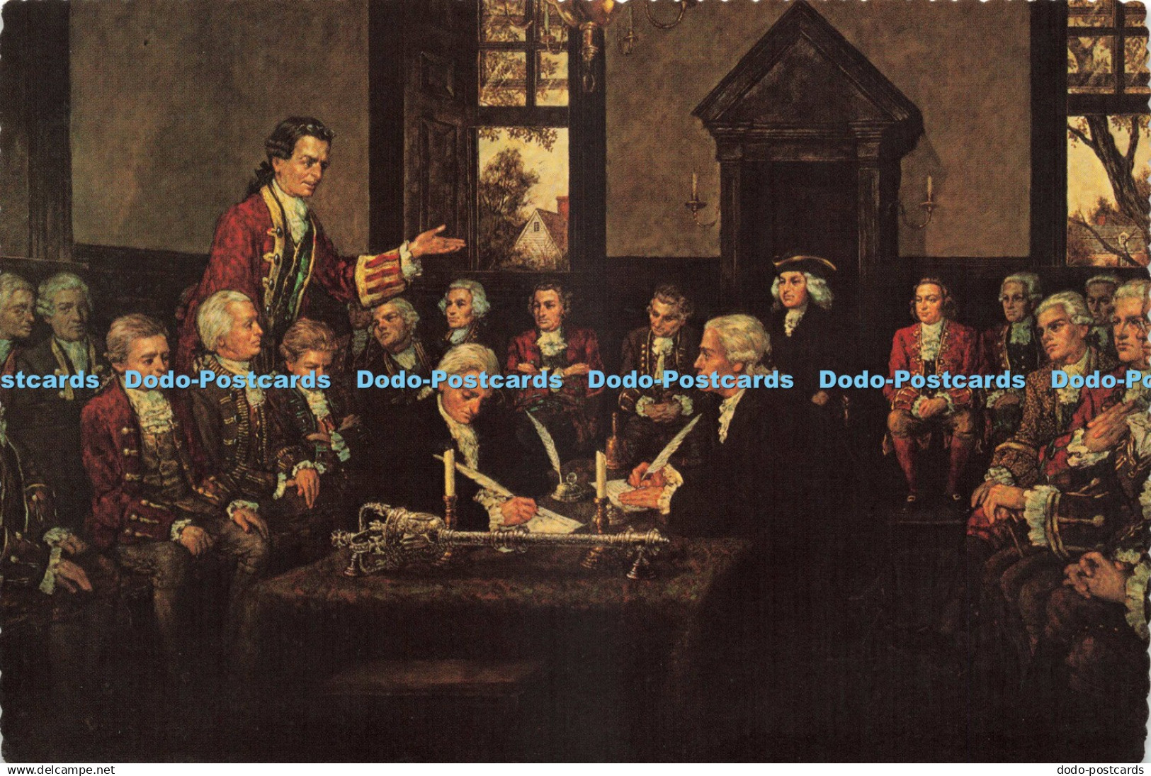 D243629 Signing of Virginia Declaration of Rights Jamestown