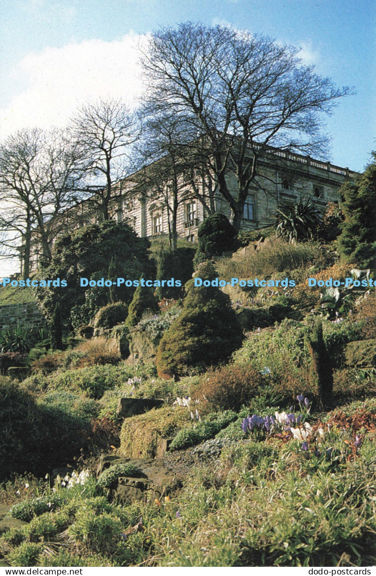 D245646 Nottingham Castle East Front and Rock Garden Nottingham Castle Museum