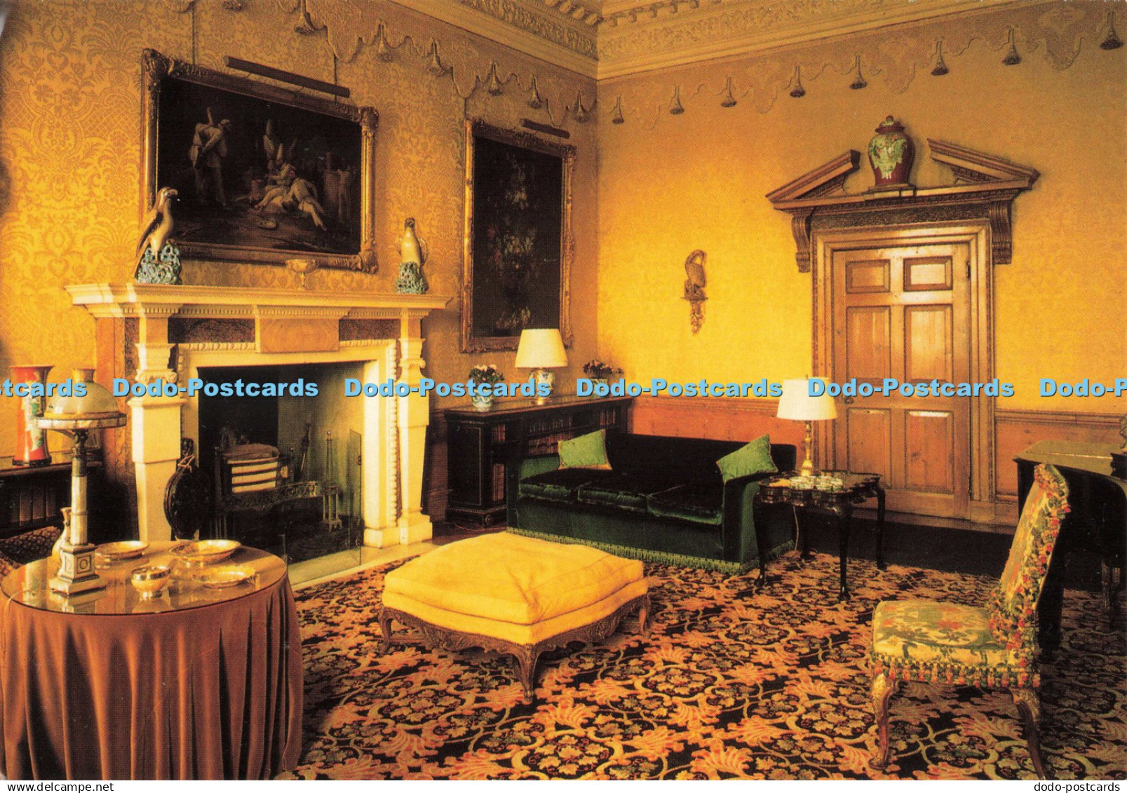 D247121 Kent Leeds Castle Yellow Drawing Room Leeds Castle Foundation