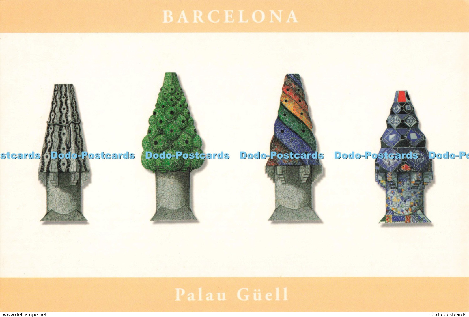 D247376 Barcelona Palau Guell Xemeneies de Facana Gaudi Dissenys Papeti S L