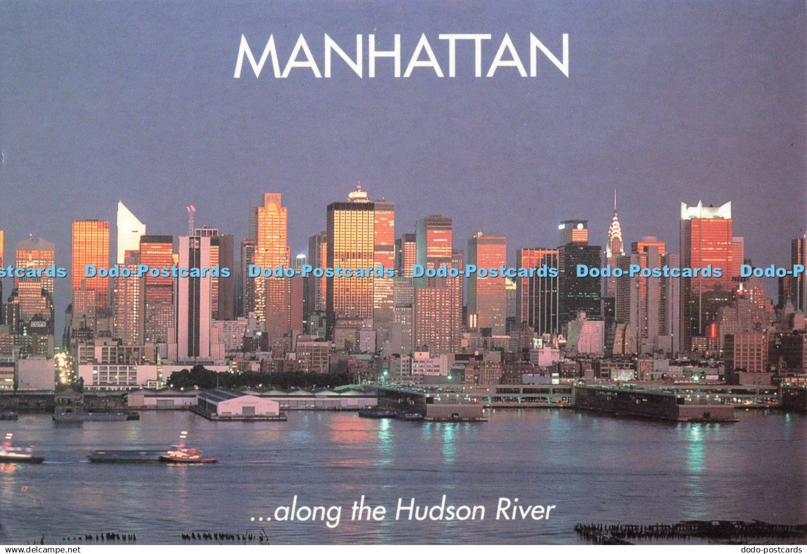 D247418 Manhattan Along the Hudson River Gindi Publishing City Merchandise