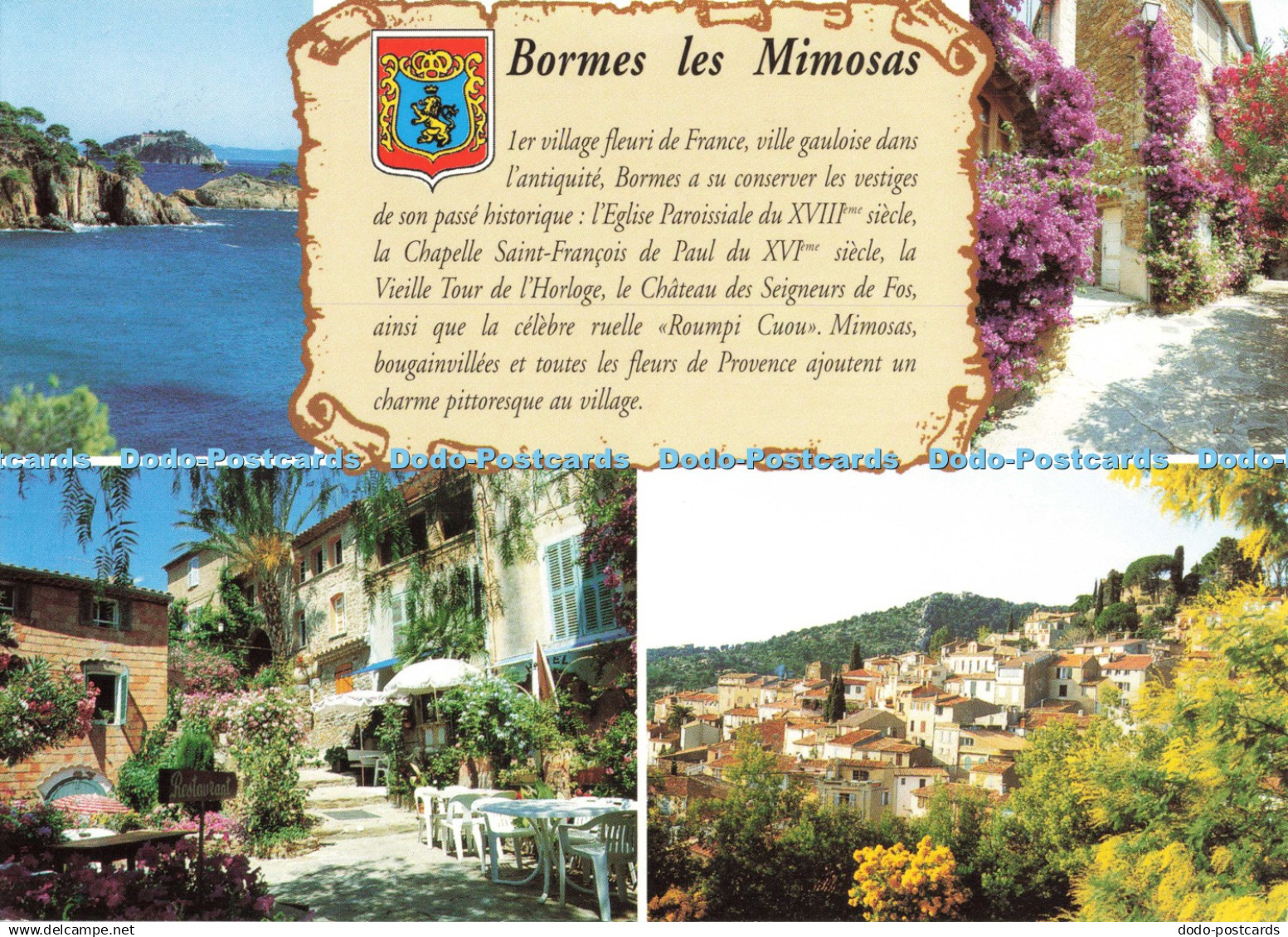 D247535 Bormes les Mimosas Historique du ler Village Fleuri de France Aris Multi