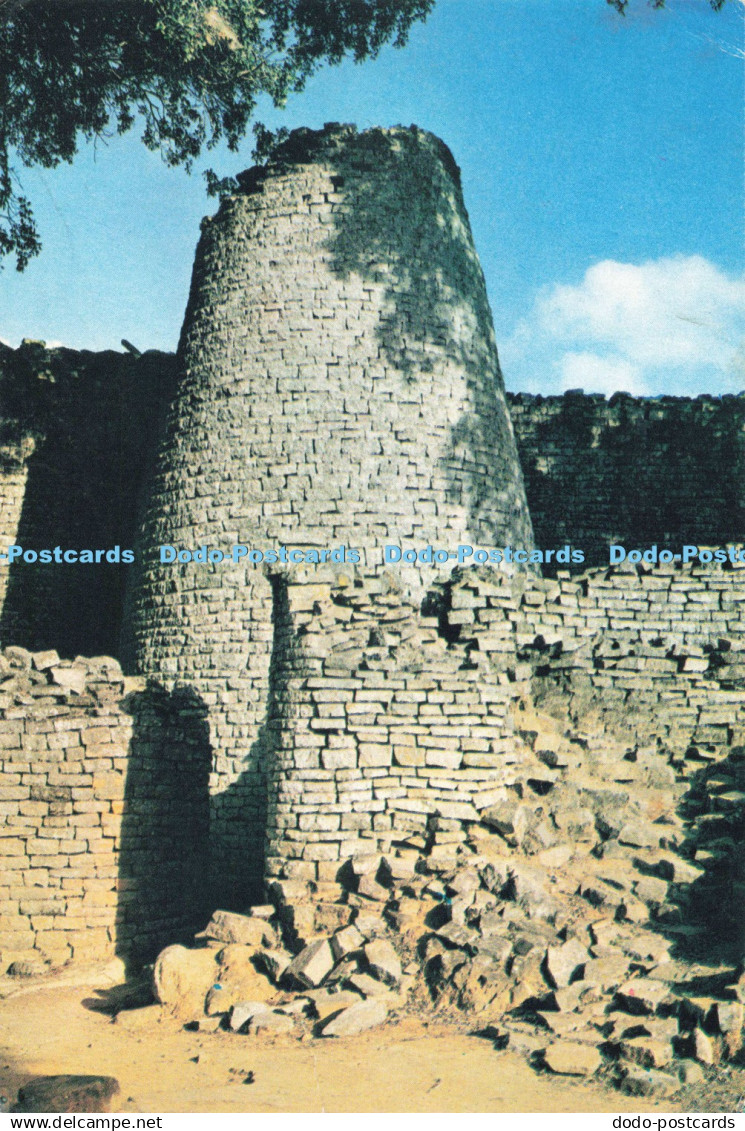 D249735 Zimbabwe Masvingo Great Zimbabwe Close up of Council Tower Tourist Promo