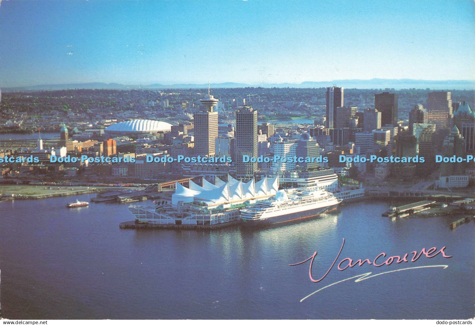 D251241 Vancouver Canada Place At Vancouver Waterfront and Looking East with B C