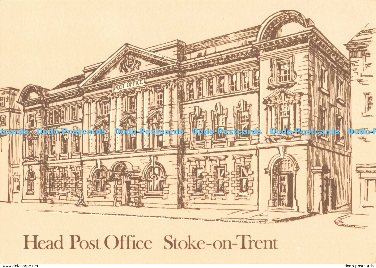 D251479 Stoke on Trent Head Post Office Midlands Postal Board Picture Card