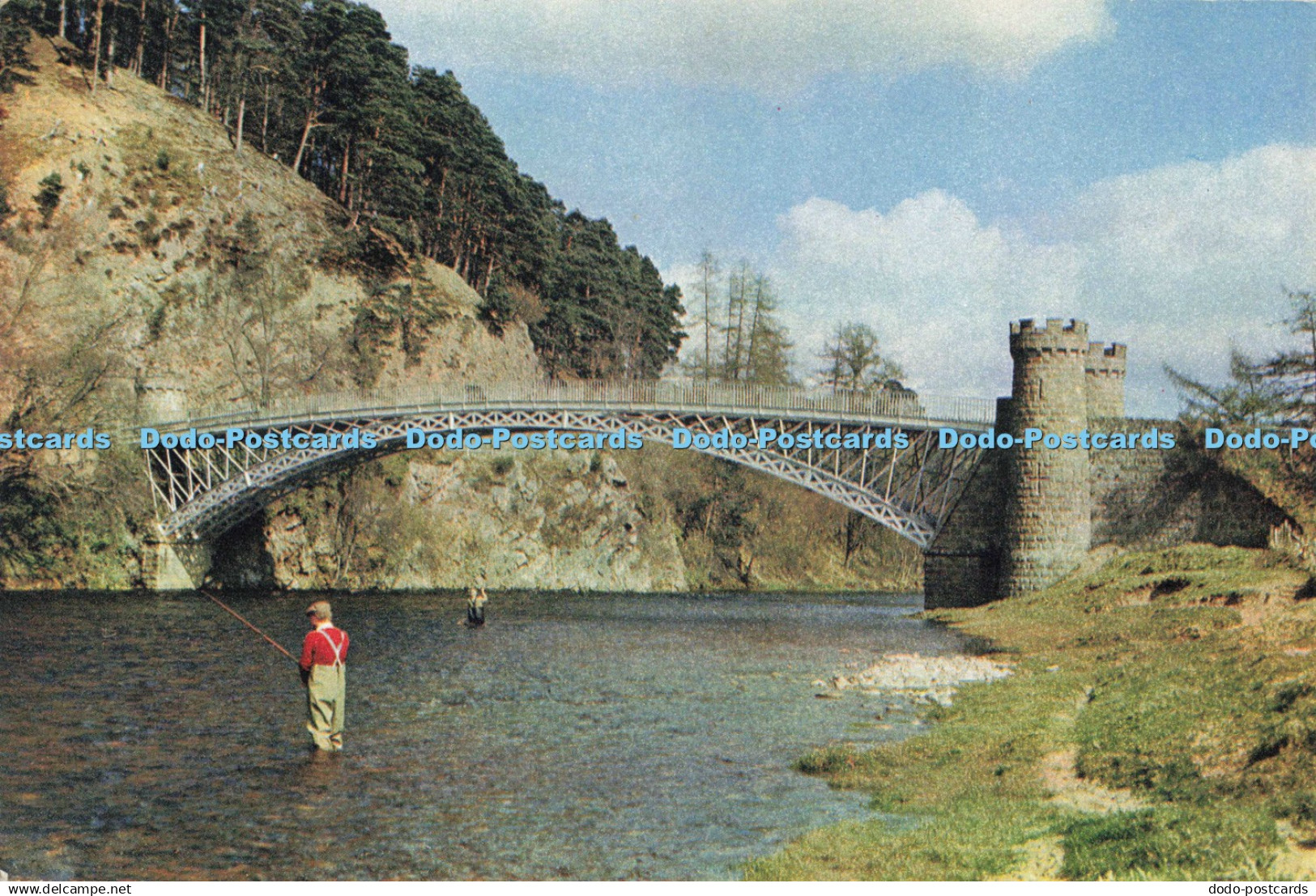 D251576 Banffshire Craigellachie River Spey Craigellachie Bridge J Arthur Dixon