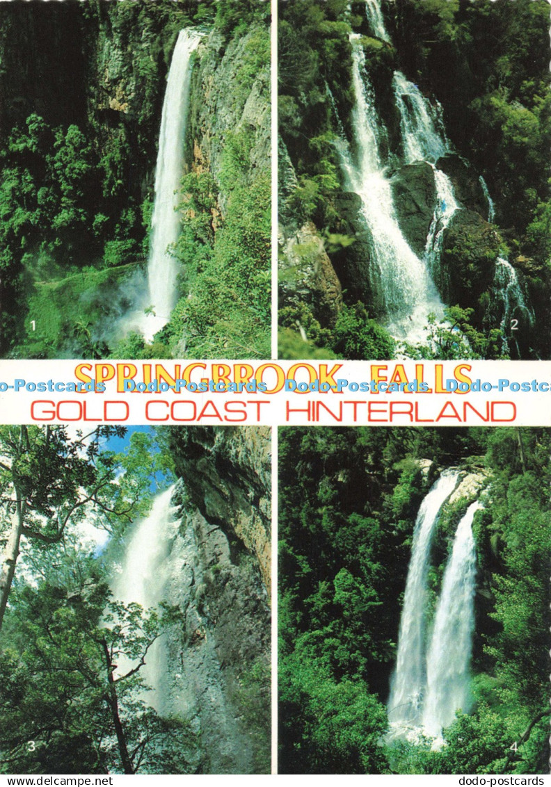 D259339 Springbrook Falls Gold Coast Hinterland Twin Falls Rainbow Falls Nucolou