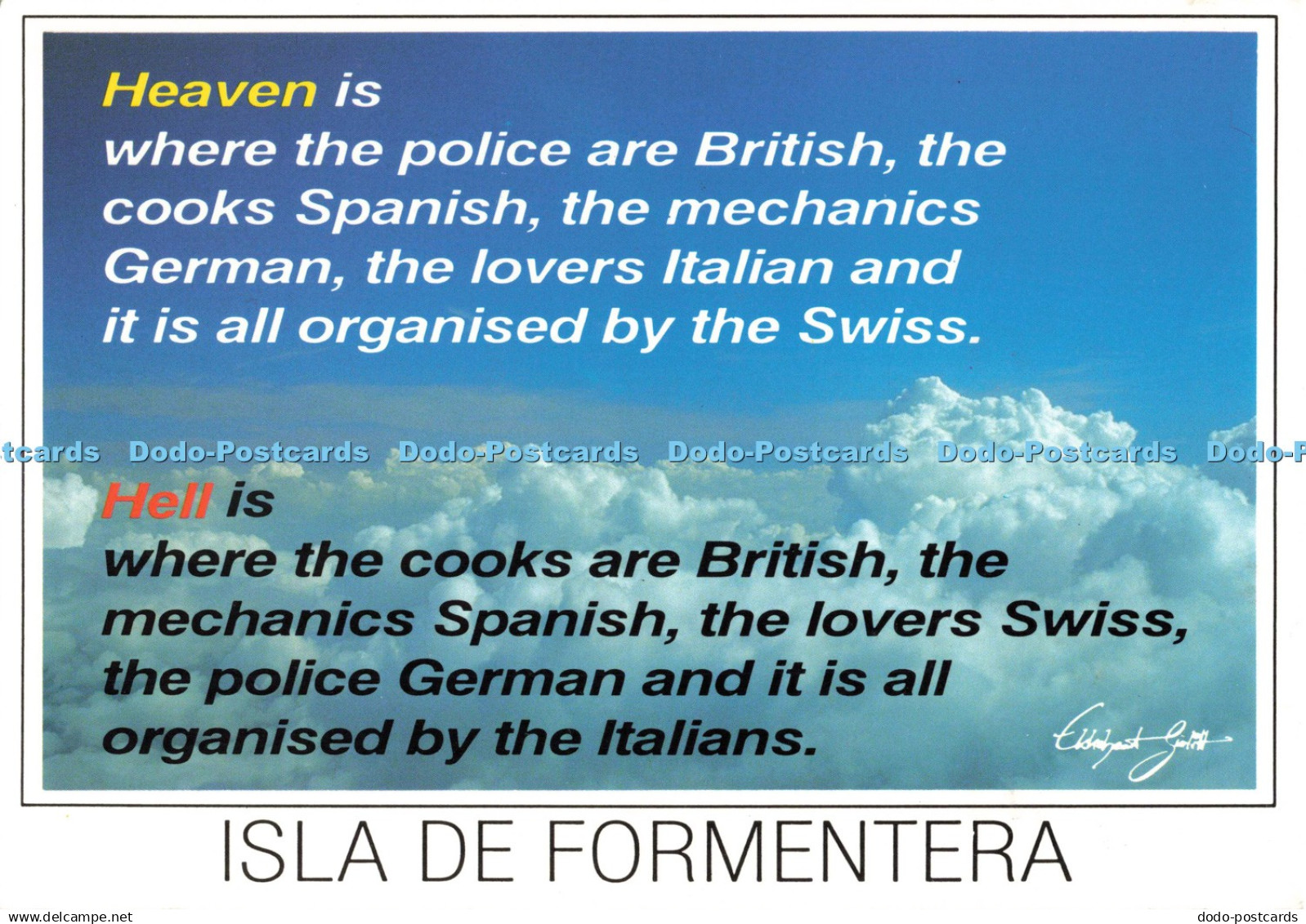 D262855 Isla de Formentera EG Card Ekkeheart Gurlitt