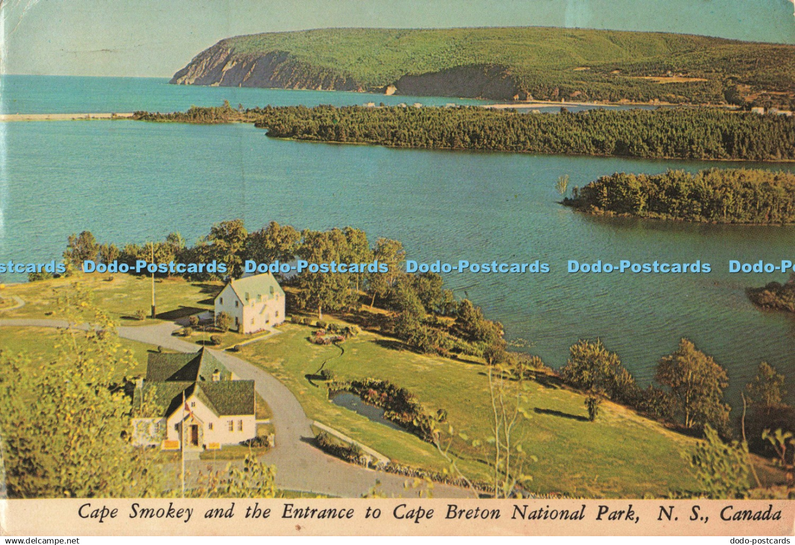 D263229 N S Canada Cape Smokey and the Entrance to Cape Breton National Park C a
