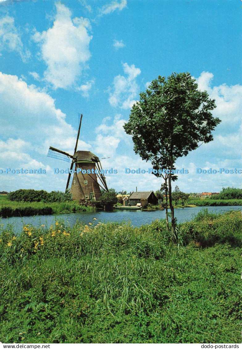 D264003 Dutch Windmill Kinderdijk Gebr Spanjersberg