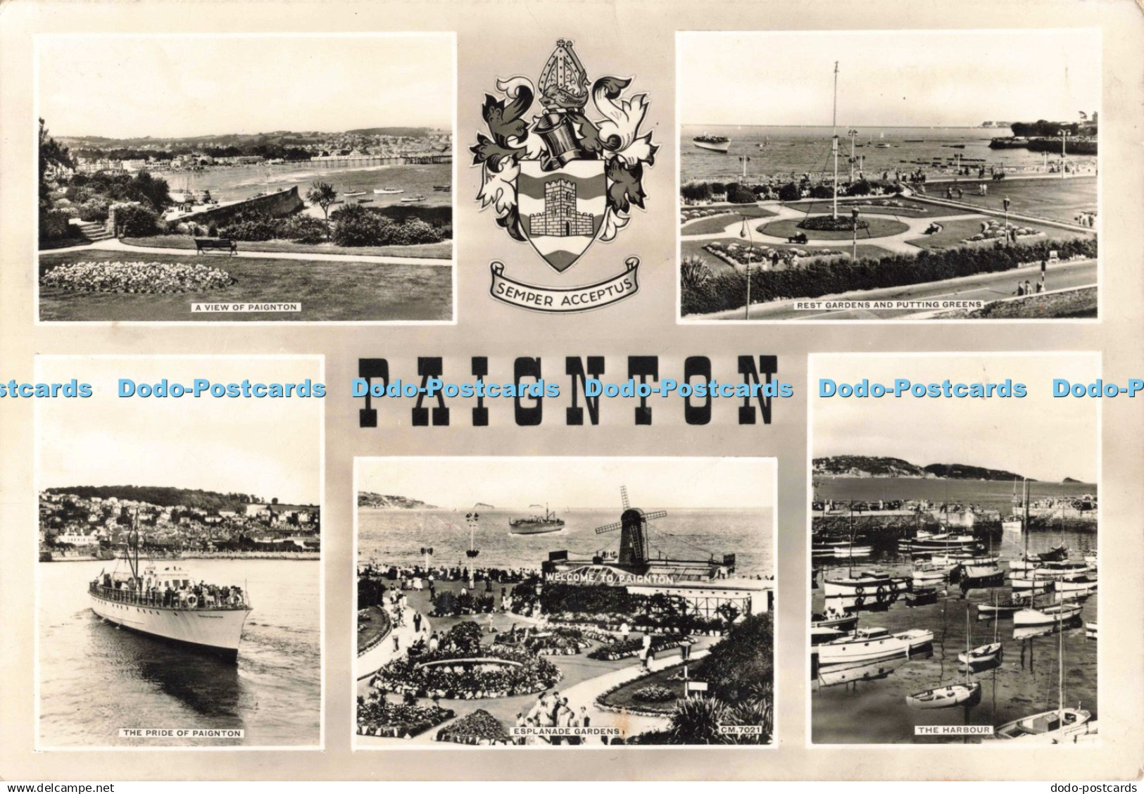 D266053 Paignton A View of Paignton Rest Gardens and Putting Greens Thunder and