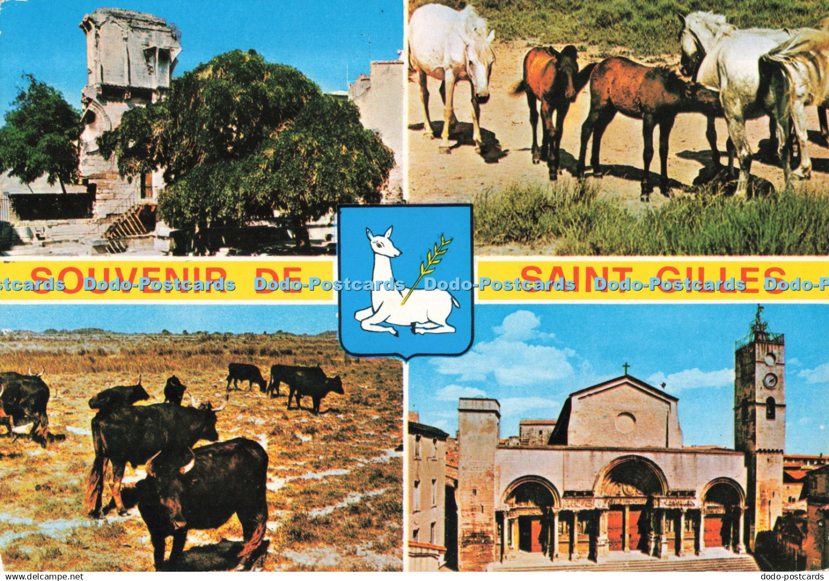 D266296 Souvenir de Saint Gilles Saint Gilles du Gard S E P T Multi View 1991
